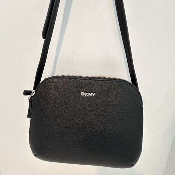 DKNY Black Pebbled Shoulder Bag - Picture 4 of 14